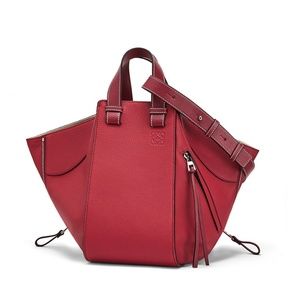 NWT Loewe Medium Hammock Handbag - Burgundy